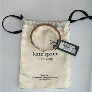 kate spade Rose Gold Tone Cutout Bangle Bracelet